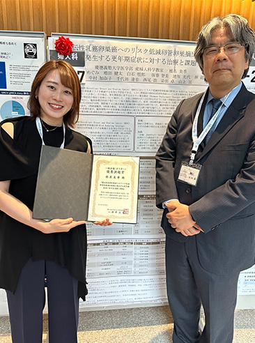 椎名美季君(95期)が第４回日本遺伝性乳癌卵巣癌総合診療制度機構（JOHBOC）学術集会において一般演題（ポスター）優秀演題賞を受
